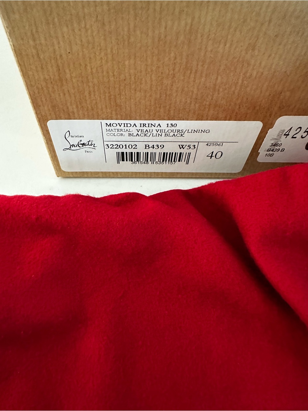 Brand New Never Worn Christian Louboutin Black Suede Platform Peep-Toe Heels - Picture 7 of 7